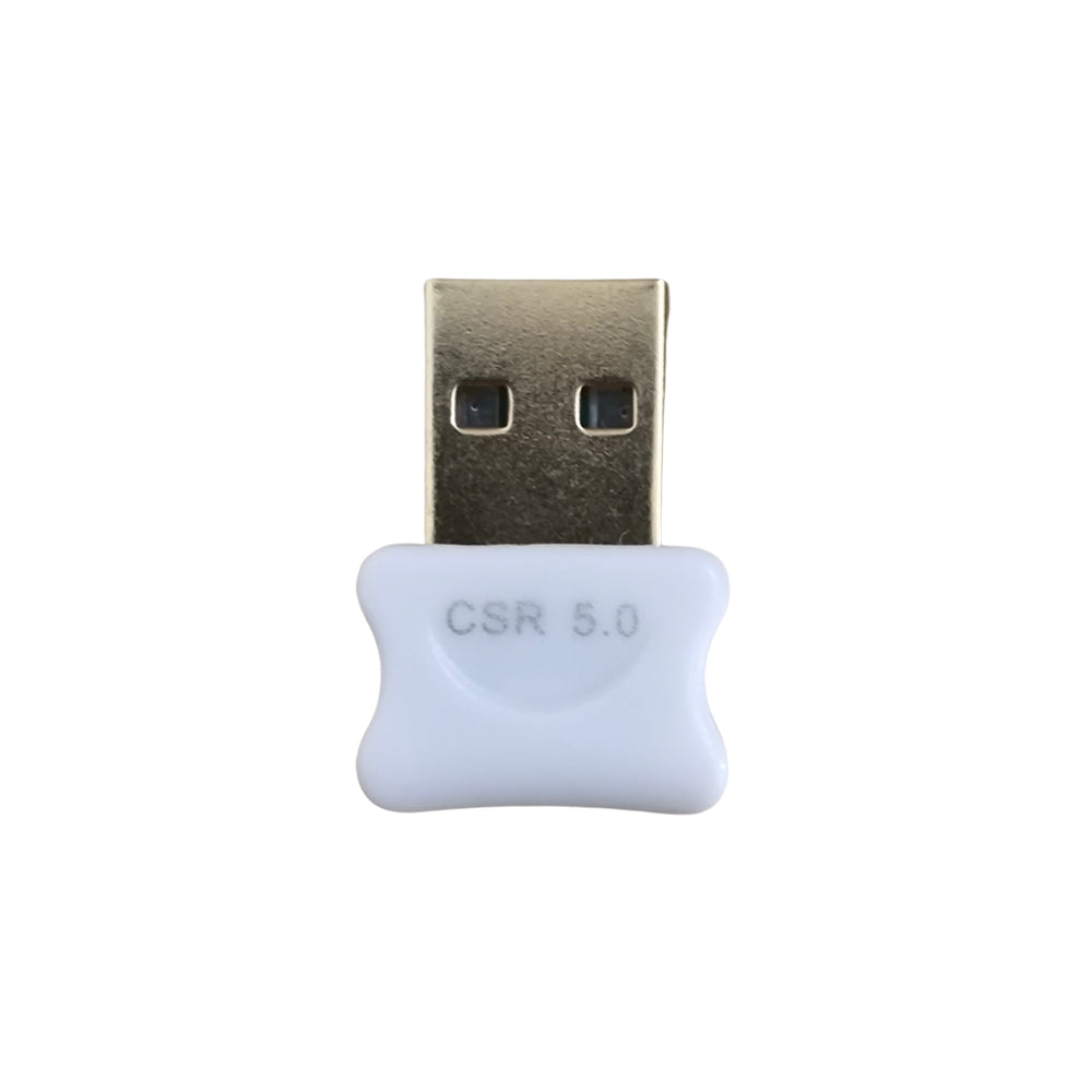 Mini Adaptador Bluetooth 5.0, Alcance Até 20 Metros, USB Dongle, Plug And Play, XK-08, Branco